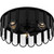 Vera Three Light Flush Mount (VEA1616MBK)