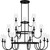 Quoizel - VSC5048MBK - 18 Light Chandelier - Viscount - Matte Black
