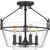 Quoizel - WEL1717GK - Four Light Semi-Flush Mount - Wells - Grey Ash