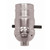 Satco - 80-1001 - On-Off Push Thru Socket - Nickel