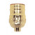 Satco - 80-1010 - Short Keyless Socket - Brite Gilt