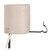 Satco - 80-1220 - Keyless Porcelain Socket With Snap-In Clip - White