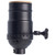 Satco - 80-2415 - On-Off Turn Knob Socket With Removable Knob - Dark Antique Brass