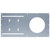 Dl Nc Plate 4" Rd Flat Asym (80-865)