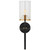 Visual Comfort Signature - TOB 2502BK/HAB-CG2 - One Light Wall Sconce - Vivier - Blackened Iron and Hand-Rubbed Antique Brass