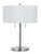 Cal Lighting - BO-2450TB-BS - Two Light Table Lamp - Calais - Brushed Steel