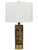Cal Lighting - BO-3201TB - One Light Table Lamp - Salford - Antique Brass/Black Marble