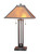 Cal Lighting - BO-476 - Two Light Table Lamp - Mica - Matte Black