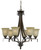 Cal Lighting - FX-3506/6 - Six Light Chandelier - Dabois - Gold Bronze