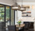 Semi flush Four Light Pendant (FX-3536/1C)
