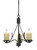 Cal Lighting - FX-3561/3 - Three Light Chandelier - MORELIS - Black Smith