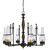 Cal Lighting - FX-3564/6 - Six Light Chandelier - TRENTON - Metal/Wood