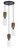 Cal Lighting - FX-3583-3 - Three Light Pendant - SPHEROID - Dark Bronze/Wood