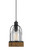 Cal Lighting - FX-3584-1P - One Light Pendant - BEACON - Wood/Dark Bronze