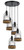 Cal Lighting - FX-3584-5 - Five Light Pendant - BEACON - Wood/Dark Bronze