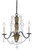 Cal Lighting - FX-3592-3 - Three Light Chandelier - ANTIGO - Rattan/Crystal
