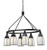 Cal Lighting - FX-3612-6 - Six Light Chandelier - CHANNING - Black