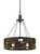 Cal Lighting - FX-3670-3 - Three Light Chandelier - Bradford - Smoky Wood