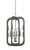 Cal Lighting - FX-3682-4 - Four Light Pendant - Portici - Wood