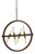 Cal Lighting - FX-3692-8 - Eight Light Chandelier - Teramo - Oak/Iron