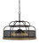 Cal Lighting - FX-3706-6 - Six Light Chandelier - Akaki - Iron/Light Oak