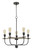 Cal Lighting - FX-3734-5 - Five Light Chandelier - Sion - Natural Wood/Iron