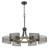 Cal Lighting - FX-3742-6 - Six Light Chandelier - Dronten - Wood/Black