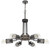 Cal Lighting - FX-3754-6 - Six Light Chandelier - Savona - Wood/Black