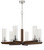 Cal Lighting - FX-3756-6 - Six Light Chandelier - Ercolano - Wood/Brushed Steel