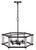 Cal Lighting - FX-3767-6 - Six Light Chandelier - Rutland - Fossil / Black