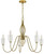 Cal Lighting - FX-3818-5 - Five Light Chandelier - Kalamaria - Antique Brass