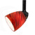 Cal Lighting - HT-954-BK/REDS - One Light Track Fixture - Serpentine Track - Black