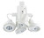 Cal Lighting - HT-964/GU10-WH - Four Light Track Fixture - White