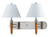 Cal Lighting - LA-60008W2L-1BS - Two Light Wall Lamp - Hotel - Brushed Steel