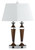 Cal Lighting - LA-694DK-2R - Two Light Desk lamp - HOTEL - Brushed Steel/Espresso