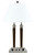 Cal Lighting - LA-8005DK-3R-BS - Two Light Desk lamp - Desk - Espresso/Brushed Steel
