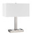 Cal Lighting - LA-8036DK - Two Light Desk Lamp - Colmar - Brushed Steel