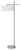 Cal Lighting - LA-8039FL - One Light Floor Lamp - Laval - Brushed Steel