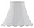 Cal Lighting - SH-8105/16-WH - Shade - PIPED SCALLOP BELL - White
