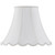 Cal Lighting - SH-8105/18-WH - Shade - PIPED SCALLOP BELL - White