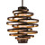 Corbett Lighting - 113-43 - Two Light Chandelier - Vertigo - Bronze And Gold Leaf