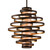 Corbett Lighting - 113-44-BRL/GL - Three Light Chandelier - Vertigo - Bronze Leaf