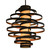 Corbett Lighting - 113-76-BRL/GL - Three Light Chandelier - Vertigo - Bronze Leaf