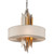 Corbett Lighting - 207-46-SS/WSL/GL - Six Light Pendant - Modernist - Pol Ss W Silver/Gold Leaf