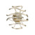 Corbett Lighting - 213-12-SL/SS - LED Wall Sconce - Calligraphy - Silver Leaf