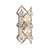 Corbett Lighting - 214-12-SGL/SS - Two Light Wall Sconce - Tiara - Stria Gold Leaf/Stainless Steel