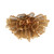 Corbett Lighting - 218-31-GL - Five Light Semi Flush Mount - Pulse - Gold Leaf