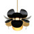 Corbett Lighting - 308-41-GL/SBK - One Light Chandelier - Ginger - Gold Leaf