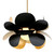 Corbett Lighting - 308-43-GL/SBK - One Light Chandelier - Ginger - Gold Leaf