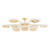 Corbett Lighting - 328-57-VPB - LED Semi Flush Mount - Topaz - Vintage Polished Brass
